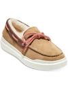 COLE HAAN GRAND PRO RALLY MOCCASIN WOMENS SUEDE SLIP ON BOAT SHOES