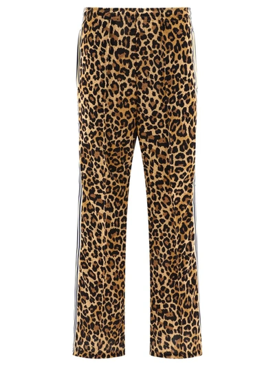 Kapital Straight-leg Webbing-trimmed Leopard-print Tech-jersey Track Pants In Animal Print