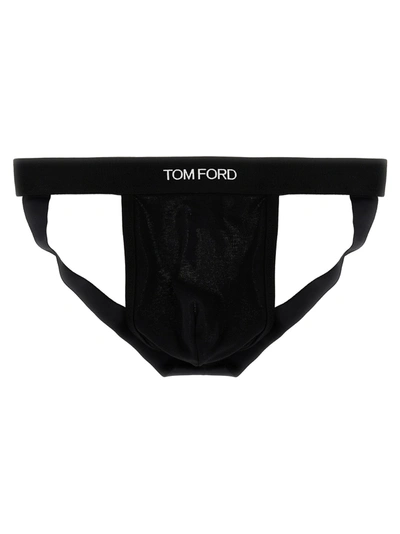 Tom Ford Logo Briefs Underwear, Body In Black