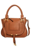 Chloé Marcie Small Leather Satchel Bag In Brown