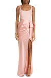 Cinq À Sept Marian Sleeveless Gown In Peony Pink