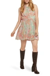 Joie Thya Print Silk Minidress In Greenbriar Multi