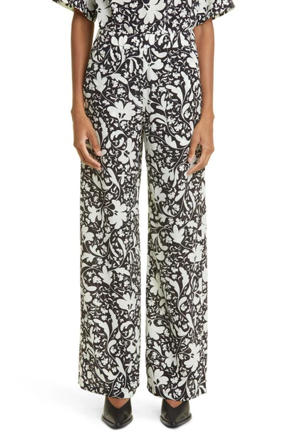 Stella Mccartney Printed Wide-leg Silk Pants In Multicoloured