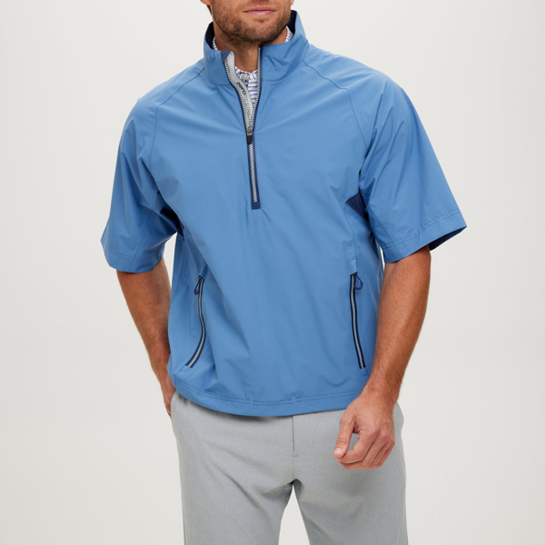 Zero Restriction Power Torque Homme - Demi-manche 1/4 Zip Golf - Rouge/Noir Taille M