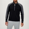 Zero Restriction Z425 1/4 Zip Pullover In Black/charcoal Heather