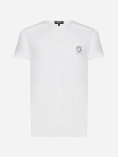Versace Medusa Cotton T-shirt In White