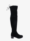 Stuart Weitzman Suede Midland Over-the-knee Boots In Black