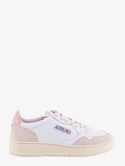 Autry White Leather Sneaker In Multicolour