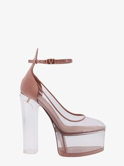 Valentino Garavani Tan-go Transparent Platform Pump In Pink