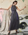 Diane Von Furstenberg Miriam Sleeveless Print Dress In Tiny Shibori Dot Black