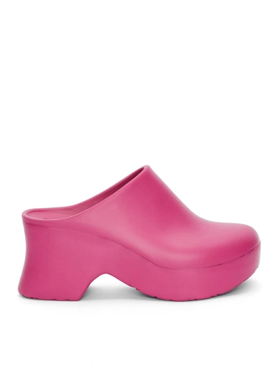 Loewe Terra Rubber Clogs In Pink & Purple