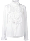SEE BY CHLOÉ pie crust collar smocked blouse,S7AHT05S7A01012105327