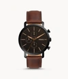 FOSSIL MEN'S LUTHER CHRONOGRAPH, BLACK-TONE STAINLESS STEEL WATCH