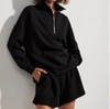 Varley Davidson Viscose Blend Sweatshirt In Black