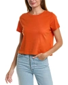Madewell Lakeshore Softfade Cotton Crop Tee In Orange