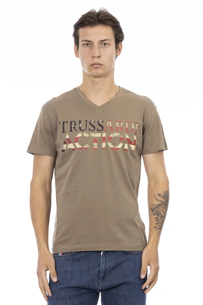 Trussardi Action Brown Cotton T-shirt