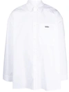 032c Cotton Logo Skirt In White