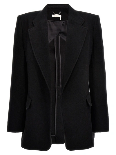 Chloé Virgin Wool Blazer In Black