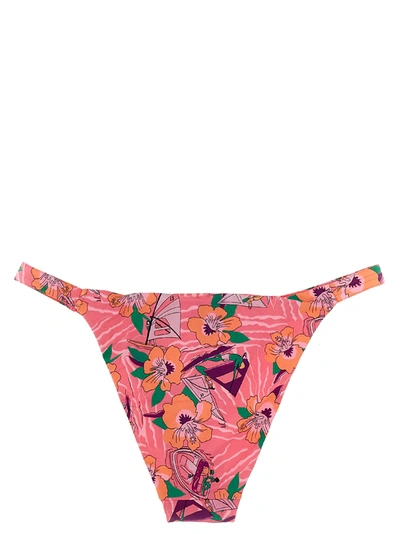 Love Stories Floral Print Bikini Bottoms Beachwear Pink