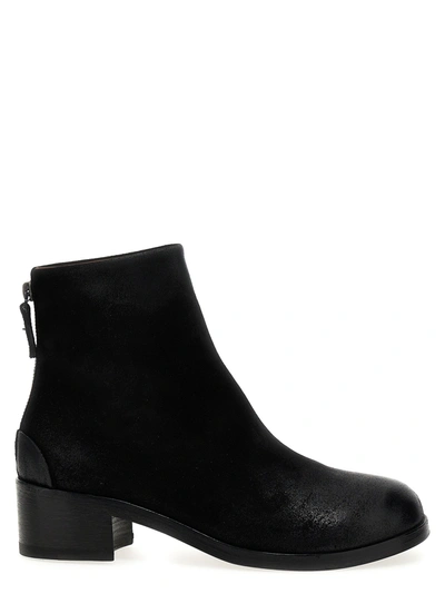 Marsèll Block Heel Ankle Boots In Black