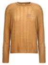 ETRO LOGO SWEATER SWEATER, CARDIGANS BEIGE