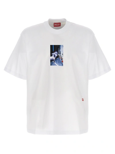 Diesel T-shirt With Photo Prints In White