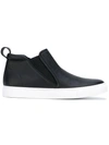 AIEZEN MID-TOP SLIP-ON SNEAKERS,RUBBER100%