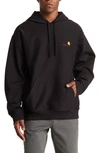 Carhartt -wip Hooded American Script Sweatshirt In Black