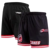 PRO STANDARD PRO STANDARD BLACK CAROLINA HURRICANES CLASSIC MESH SHORTS