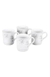 LE CREUSET SET OF FOUR 14-OUNCE STONEWARE MUGS