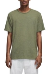 Rag & Bone Classic Flame Slub Cotton T-shirt In Khaki