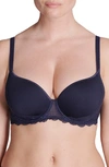 Simone Perele Reve Underwire 3d Plunge Bra In Cosmic Blue