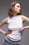 Topshop Clean Tank In White