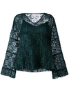 SEE BY CHLOÉ LACE LAYERED BELL TOP,S7AHT18S7A03412111034