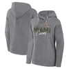 Fanatics Branded Heather Gray Miami Hurricanes Script Favorite Pullover Hoodie In Heather Gray