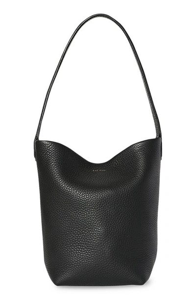 The Row Park Small Leather Shoulder Bag In Black