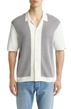 RAG & BONE AVERY HERRINGBONE KNIT SNAP FRONT SHIRT