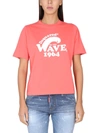 Dsquared2 Dsquared Women T-shirt With Logo In Rosa