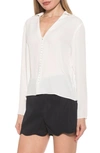 ALEXIA ADMOR ALEXIA ADMOR LORI LONG SLEEVE BLOUSE