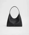 Mansur Gavriel Candy Pebbled Leather Shoulder Bag In Black