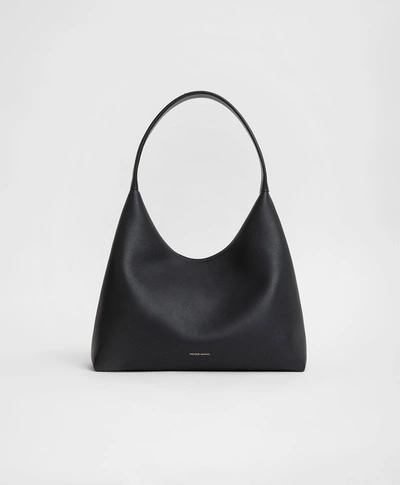 Mansur Gavriel Candy Zip Leather Hobo Bag In Black