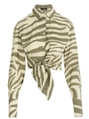 Balmain Multicolor Zebra Print Shirt In Multicolor