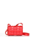 Bottega Veneta The Cassette Padded Leather Crossbody Bag In Redstone Gold