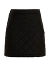 Burberry Mini Skirt With Embroidery On The Back In Brown