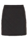 Burberry Dark Brow Cotton Mini Skirt In Default Title