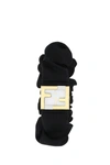 Fendi Stainless Steel And Black Nylon Mania Baguette Watch In White