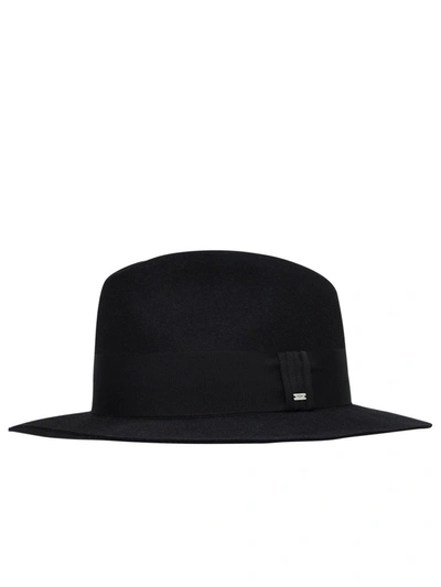 Saint Laurent Saint L Au Rent Women's  Black Viscose Hat In Default Title