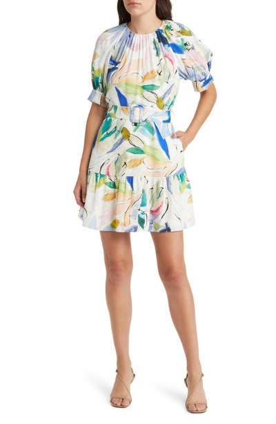 Ted Baker Ritahh Floral Belted Dress In White