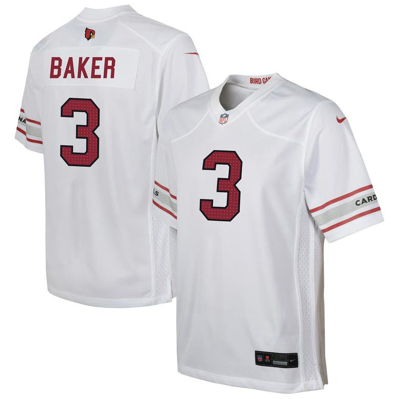 Nike Kids' Youth  Budda Baker White Arizona Cardinals Game Player Jersey