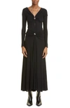 Rabanne Embellished Cutout Stretch-jersey Maxi Dress In P001 Black